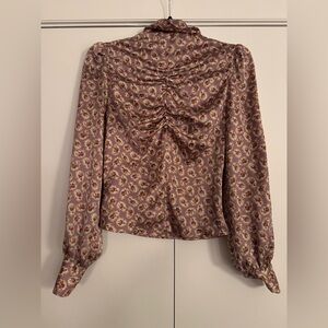 Zara Purple Floral Blouse